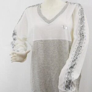 VS PINK Sequin Dog Oversized Pullover—Brand New Without Tags—Rare Bling Design